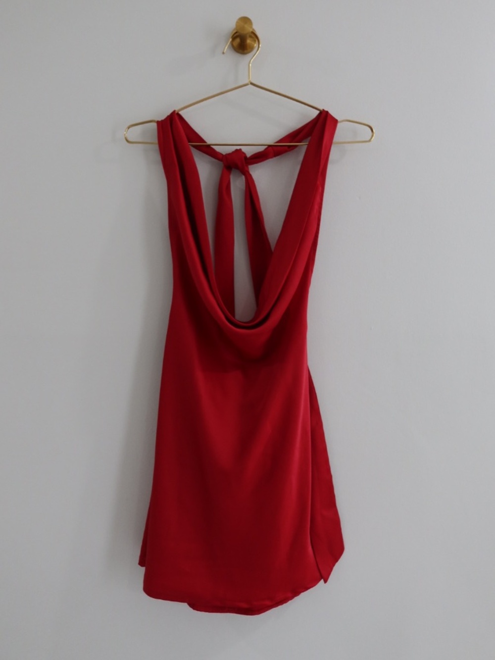 Red sexy - super cute dress - silk